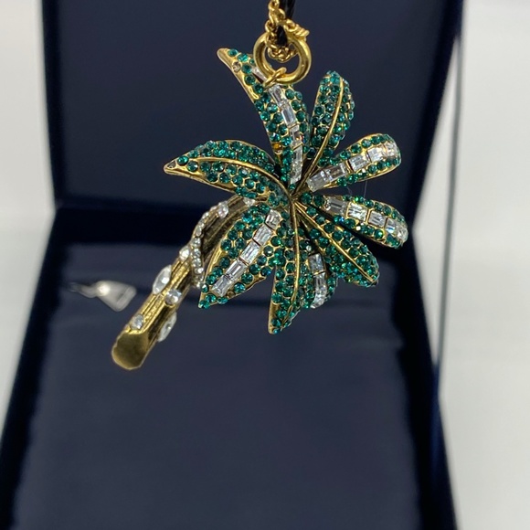 Prada Palm with Crystal in Bronze Necklace - Picture 3 of 13